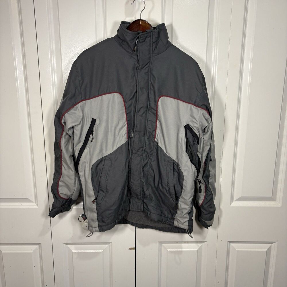 Aero Mens Winter Coat S Gray Insulated Ski Jacket Snowboard Outdoor Gorpcore 90s